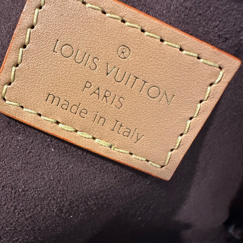 LV Monogram Crossbody Bag with Tan Strap - Picture 3 of 4